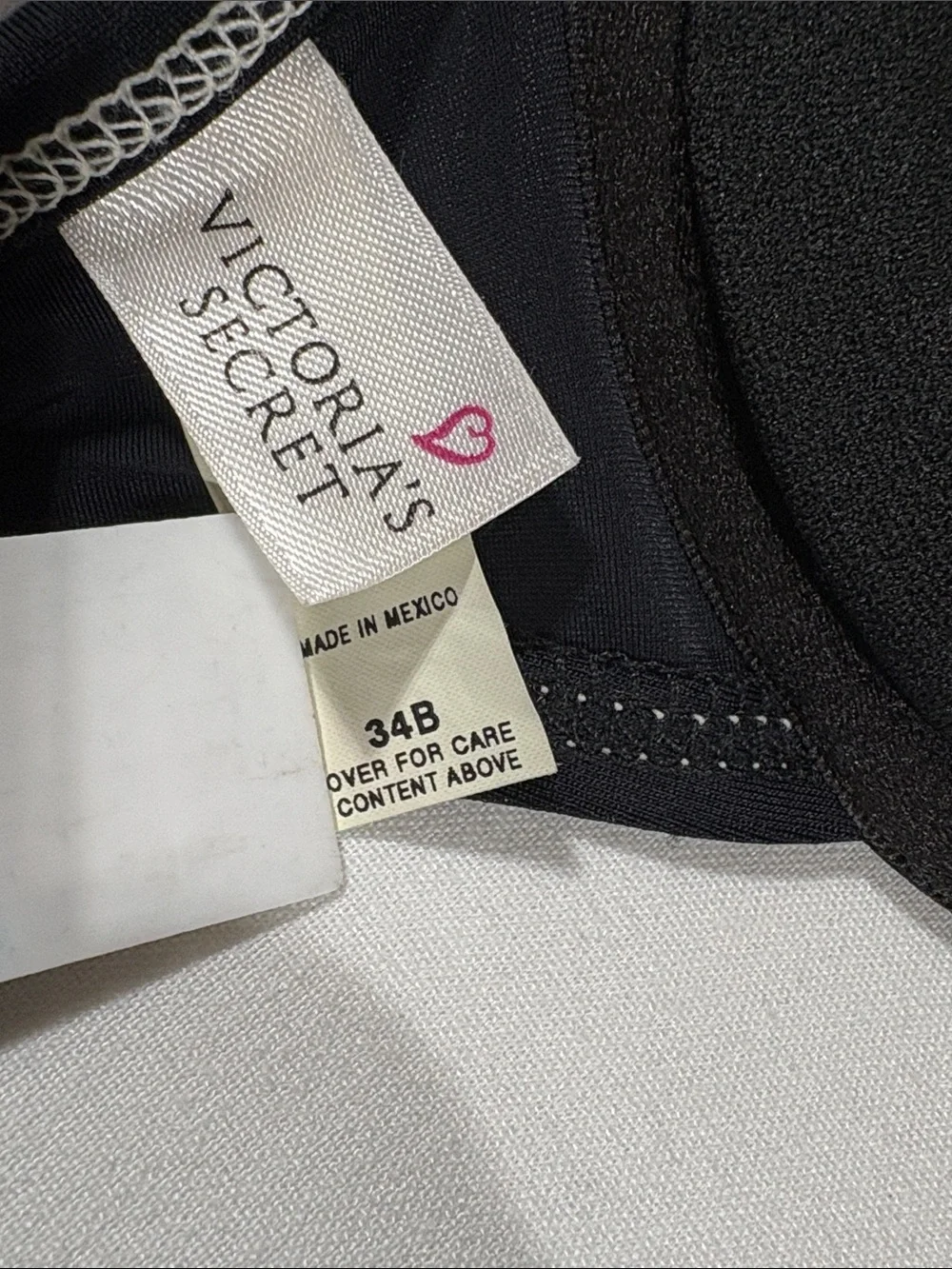 Victoria’s Secret Black Ruffle Trim Underwire Bikini Set - Swimsuit 34B Medium